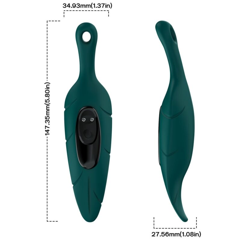 Armony Stimulators-Stimulator & Vibrator Leaf Green-Silikon, 10 · Vibratoren (Bild 2)