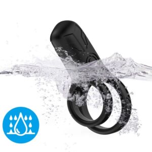 Armony For Him-Ring Vibrator Doppel Schwarz-Silikon, 10 Geschwindigkeiten · Sextoys (Bild 2)