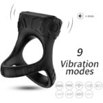 Armony For Him-Ring Vibrator Multiposition Schwarz-Silikon, 10 · Sextoys
