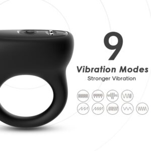 Armony For Him-Ring Vibrator Schwarz-Silikon, 10 Geschwindigkeiten · Sextoys (Bild 4)
