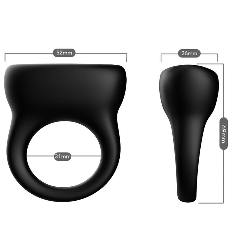 Armony For Him-Ring Vibrator Schwarz-Silikon, 10 Geschwindigkeiten · Sextoys (Bild 3)