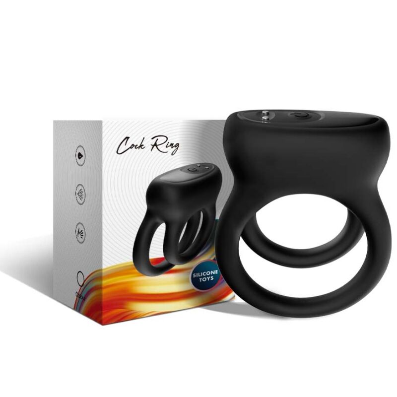 Armony For Him-Vibrator Doppelring Schwarz-Silikon, 10 Geschwindigkeiten · Sextoys (Bild 5)