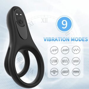 Armony For Him-Doppelring Vibrator Schwarz-Silikon, 10 Geschwindigkeiten · Sextoys (Bild 3)