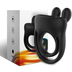 Armony For Him-Ring Vibrator Kaninchen Schwarz-Silikon, 10 Geschwindigkeiten · Sextoys (Bild 3)
