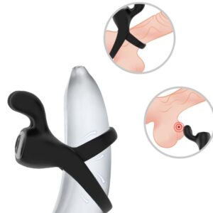 Armony For Him-Ring Vibrator Kaninchen Schwarz-Silikon, 10 Geschwindigkeiten · Sextoys (Bild 2)
