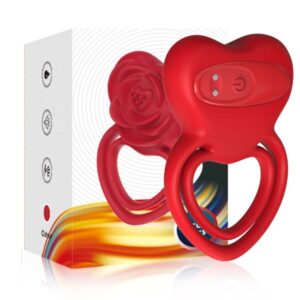 Armony For Him-Ring Vibrator Herz Rot-Silikon, 10 Geschwindigkeiten · Sextoys (Bild 5)