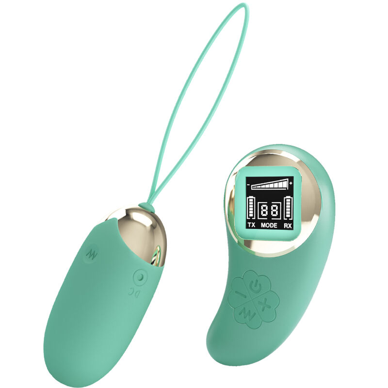 Remote Control-Egg Vibrator Grün mit Fernbedienung Bergbau-Silikon, 10 · Vibratoren