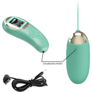 Remote Control-Egg Vibrator Grün mit Fernbedienung Bergbau-Silikon, 10 · Vibratoren (Bild 5)