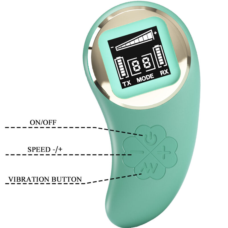 Remote Control-Egg Vibrator Grün mit Fernbedienung Bergbau-Silikon, 10 · Vibratoren (Bild 4)