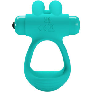 For Him-Dante Green Rabbit Ring Vibrator-Silikon, 10 Geschwindigkeiten · Sextoys (Bild 4)