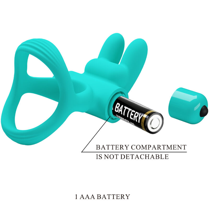 For Him-Dante Green Rabbit Ring Vibrator-Silikon, 10 Geschwindigkeiten · Sextoys (Bild 2)