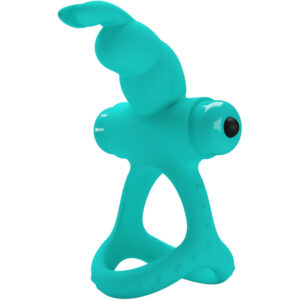 For Him-Figgy Green Rabbit Vibrierender Ring-Silikon, 10 Stufen