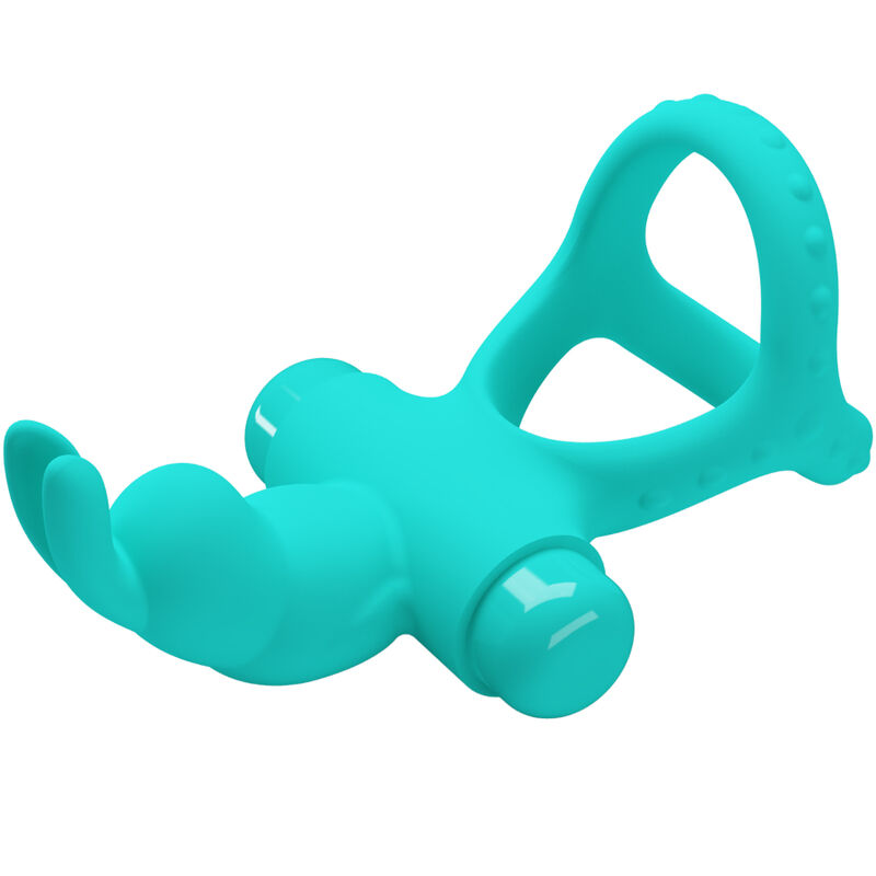 For Him-Figgy Green Rabbit Ring Vibrator-Silikon, 10 Geschwindigkeiten · Sextoys (Bild 5)