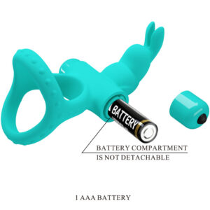 For Him-Figgy Green Rabbit Ring Vibrator-Silikon, 10 Geschwindigkeiten · Sextoys (Bild 3)