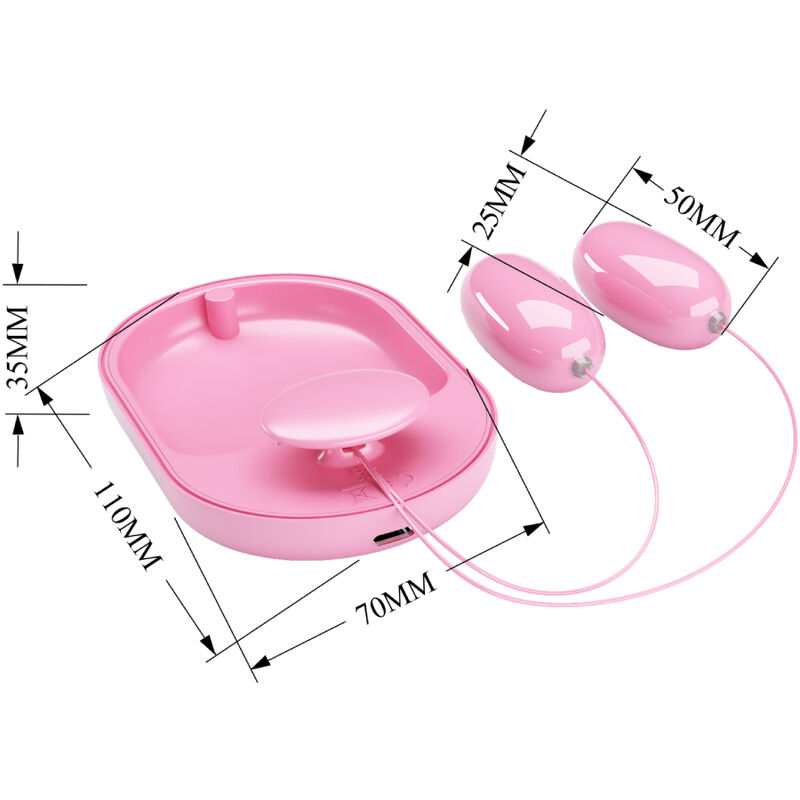 Remote Control-Fun Box Bullet Vibrante Rosa-Silikon, 12 Geschwindigkeiten · Vibratoren (Bild 5)