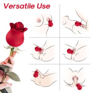 Armony Stimulators-Rosa Vibrator und Stimulator, Rot-Silikon, 10 · Vibratoren (Bild 2)