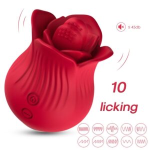 Armony Stimulators-Rosa Vibrator und Stimulator, Rot-Silikon, 10 · Vibratoren