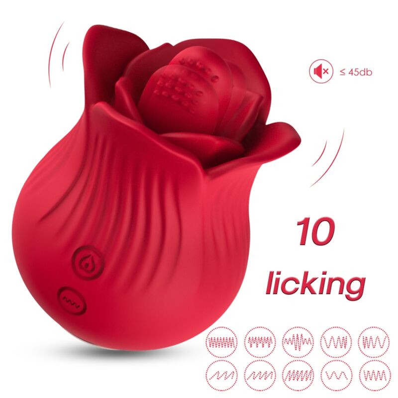 Armony Stimulators-Rosa Vibrator und Stimulator, Rot-Silikon, 10 · Vibratoren