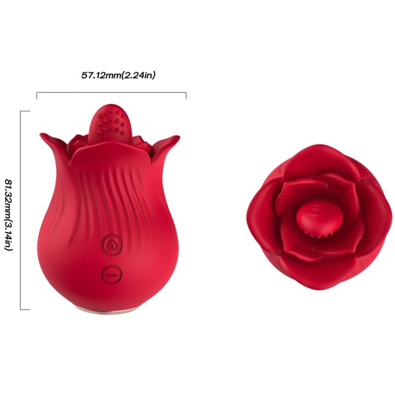 Armony Stimulators-Rosa Vibrator und Stimulator, Rot-Silikon, 10 · Vibratoren (Bild 4)
