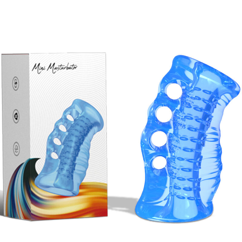 Armony For Him-Masturbator Finger Blue-TPE, Wasserdicht · Sextoys (Bild 4)