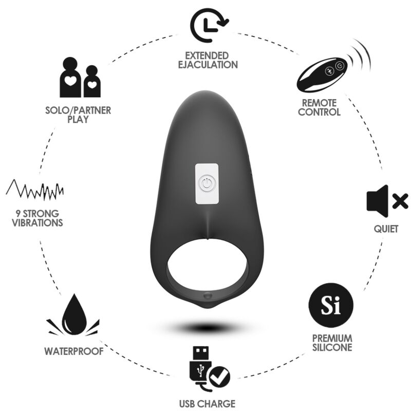 Armony For Him-Shark Ring Vibrator für Paare mit Fernbedienung · Sextoys (Bild 4)