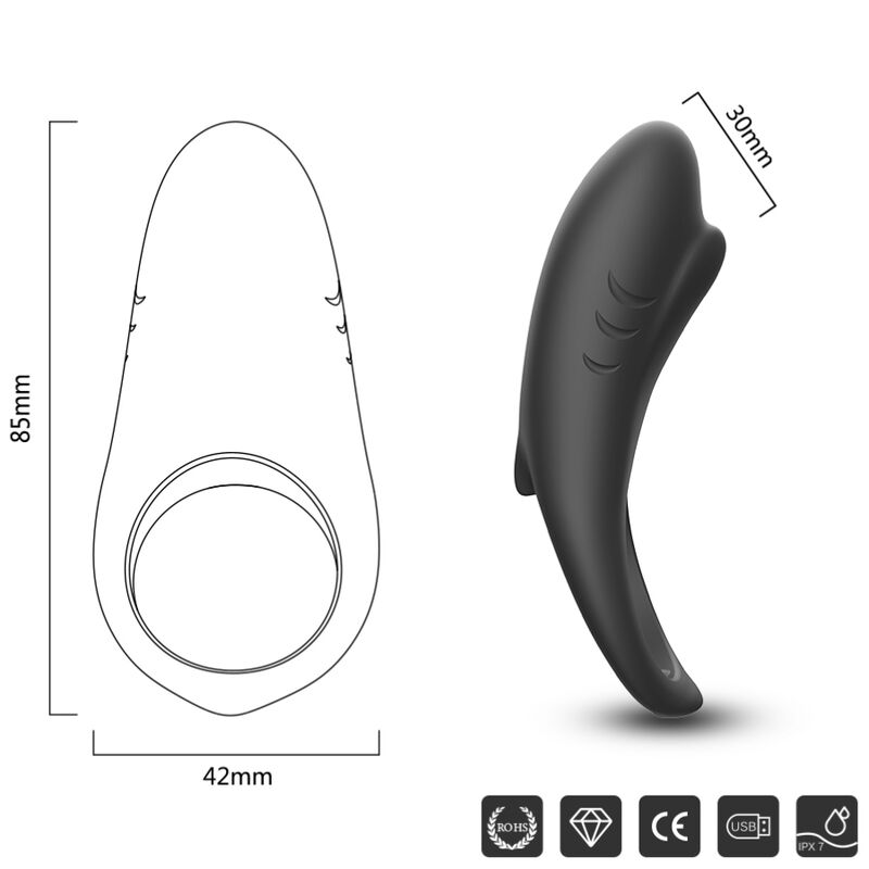 Armony For Him-Shark Ring Vibrator für Paare mit Fernbedienung · Sextoys (Bild 2)
