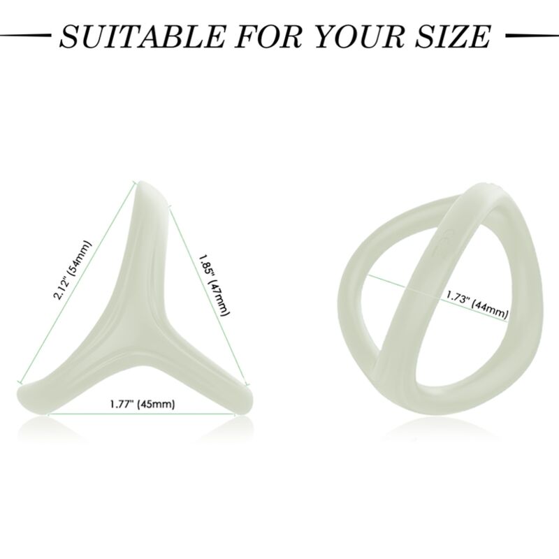Armony For Him-Doppel Ring in Silikon Luminoso · Sextoys (Bild 2)