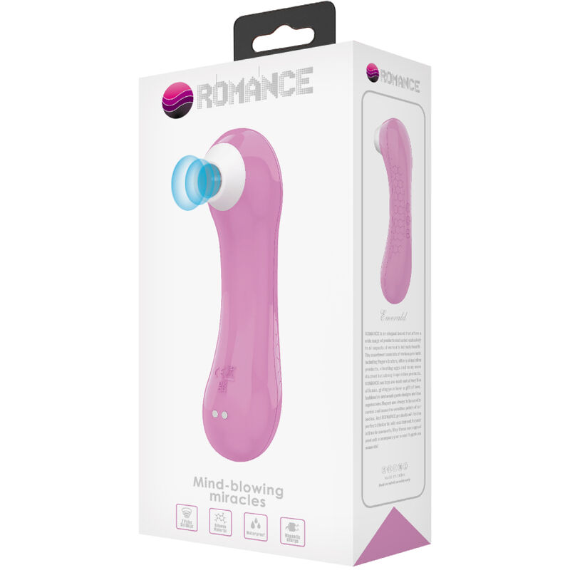 Romance-Staubsauger Emerald Pink-Silikon, 7 Geschwindigkeiten · Vibratoren (Bild 7)
