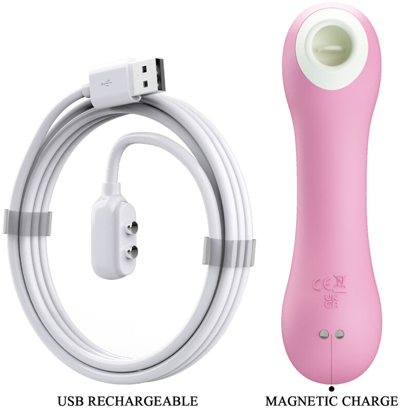 Romance-Staubsauger Emerald Pink-Silikon, 7 Geschwindigkeiten · Vibratoren (Bild 5)