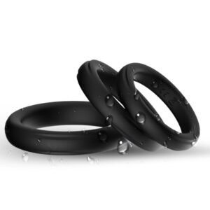 Armony For Him-Dreifacher Silikonring Schwarz · Sextoys (Bild 4)