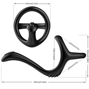Armony For Him-Treasure Doppel-Analring Schwarz-Silikon · Sextoys (Bild 3)