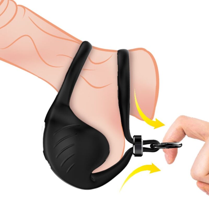 Armony For Him-Skroktring Vibrator Schwarz-Silikon, 10 · Sextoys
