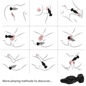 Armony Anal-Vibrator Analplug mit Fernbedienung Schwarz-Silikon, 10 · Sextoys (Bild 3)