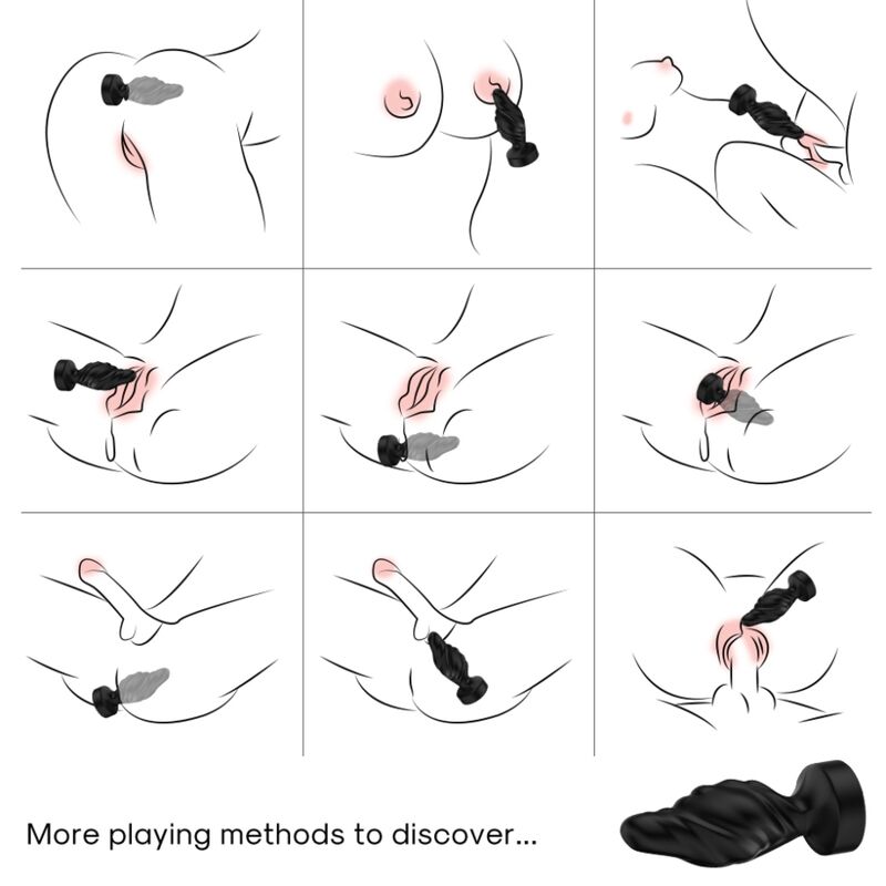 Armony Anal-Vibrator Analplug mit Fernbedienung Schwarz-Silikon, 10 · Sextoys (Bild 3)