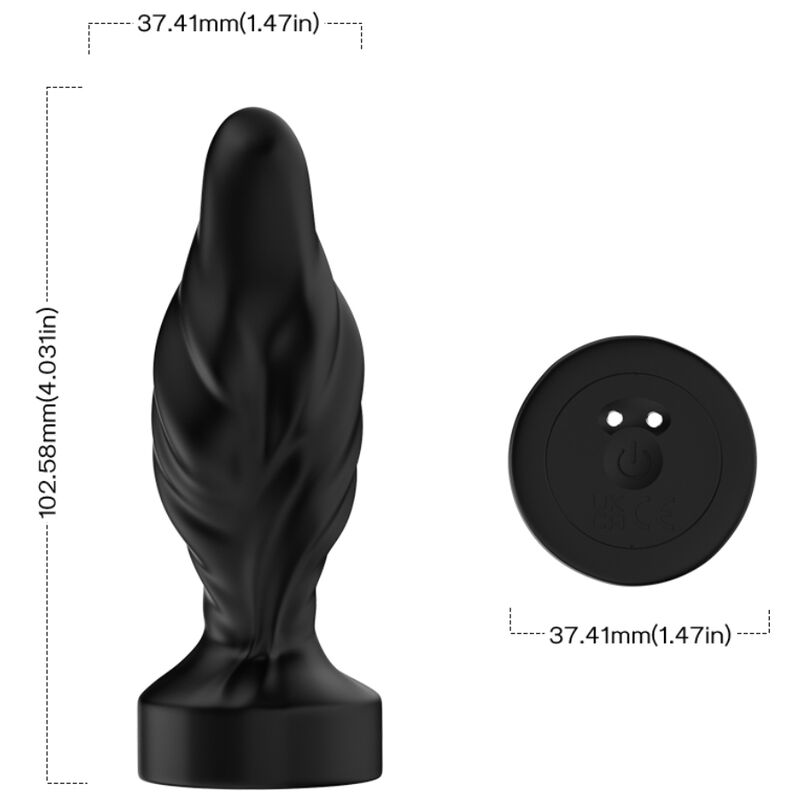 Armony Anal-Vibrator Analplug mit Fernbedienung Schwarz-Silikon, 10 · Sextoys (Bild 4)