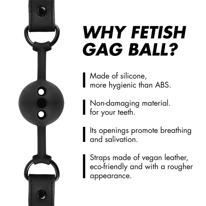 Fetish Submissive Bondage-Gag Sphäre von atmungsaktiver Silikon · Bondage & Handschellen (Bild 9)