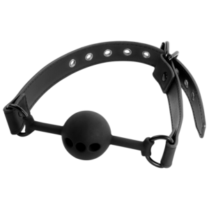 Fetish Submissive Bondage-Atmungsaktiver Ballknebel aus Silikon