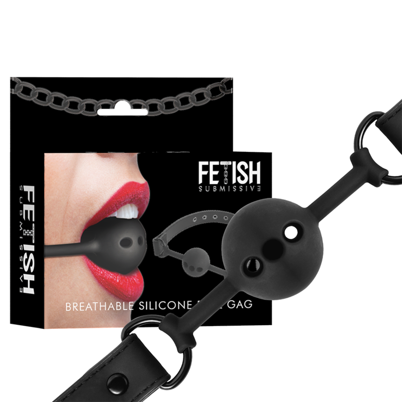 Fetish Submissive Bondage-Gag Sphäre von atmungsaktiver Silikon · Bondage & Handschellen (Bild 7)