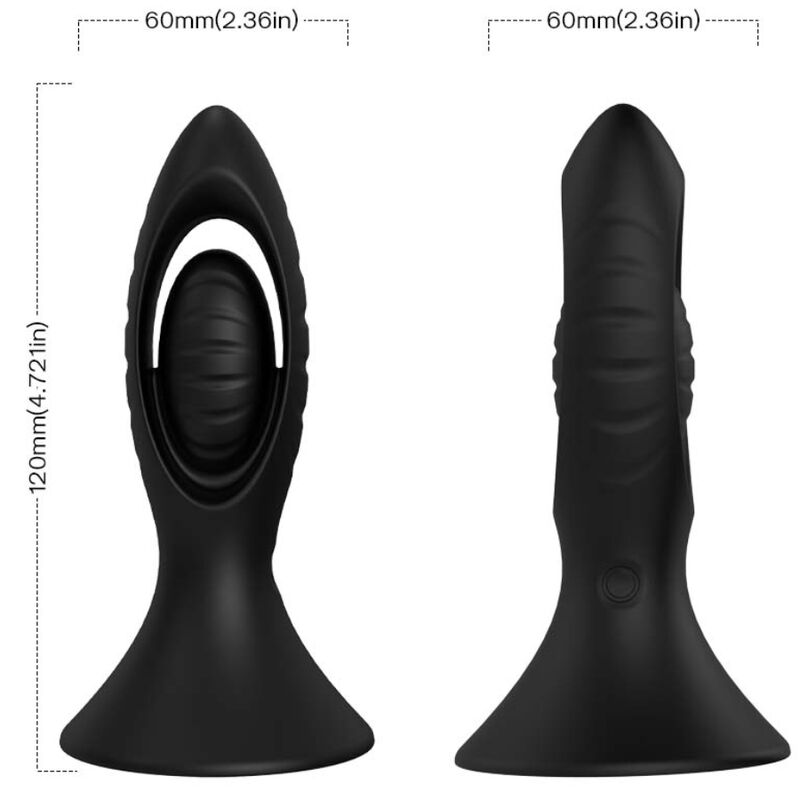Armony Anal-Vibrator und Analplug aus Silikon Schwarz-10 Geschwindigkeiten · Sextoys (Bild 5)