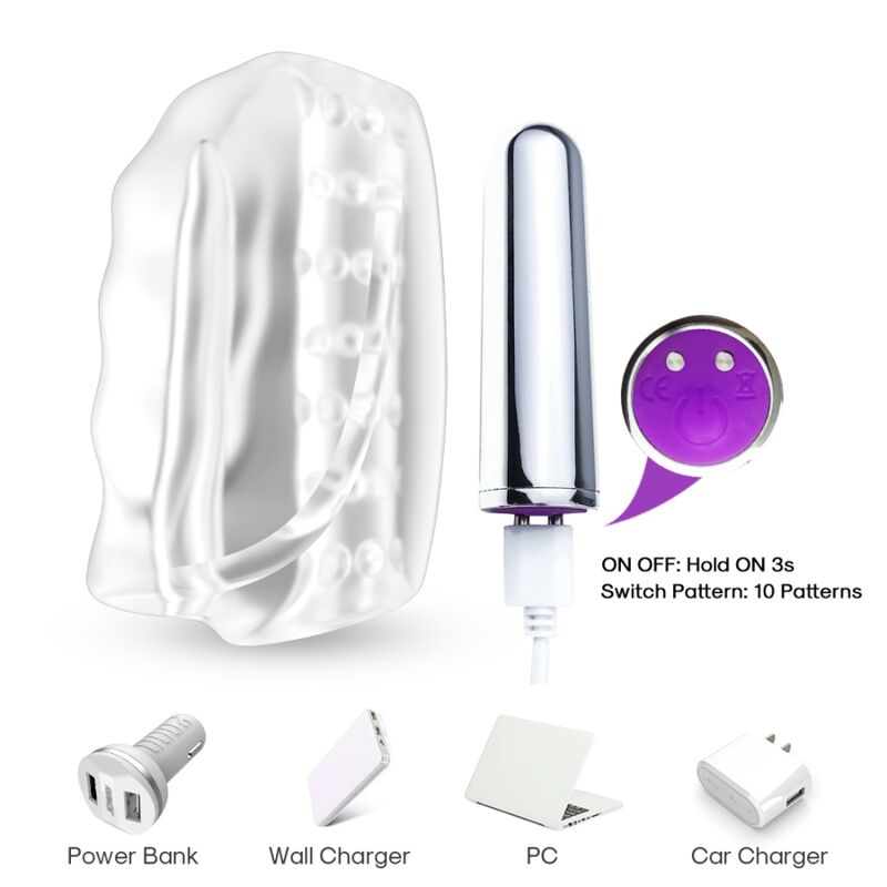 Armony For Him-Master Masturbator und Vibrator Transparent-TPE · Sextoys (Bild 2)