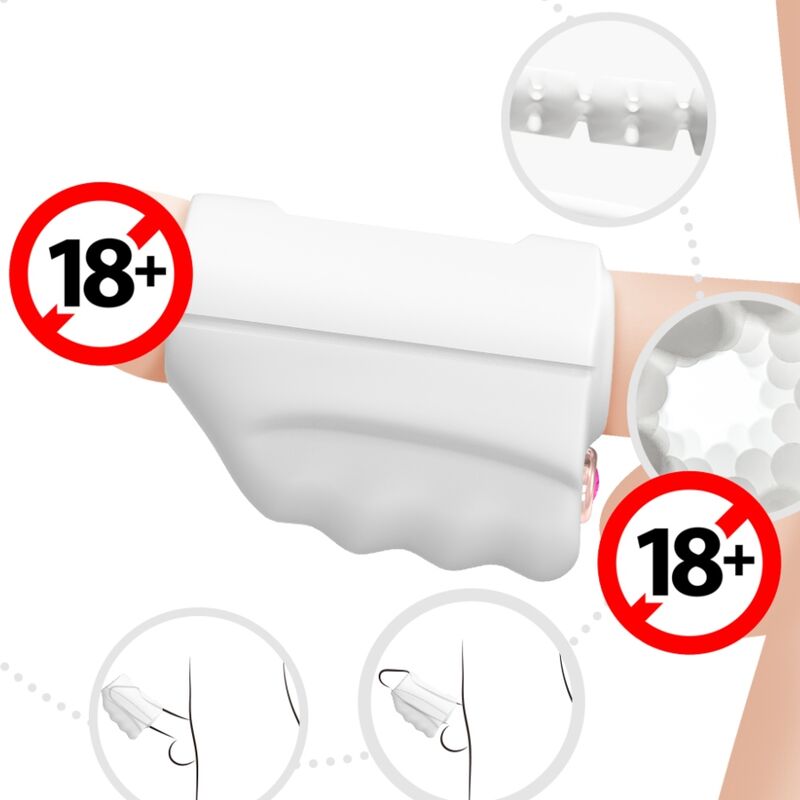 Armony For Him-Master Masturbator & Vibrator Weiß-TPE, 10 Geschwindigkeiten · Sextoys (Bild 4)