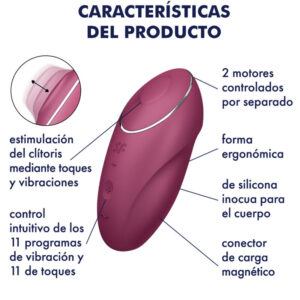 Satisfyer-Tap & Climax 1 Silikon Vibrator Lay-on · Vibratoren (Bild 2)