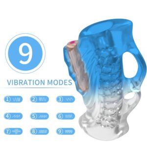 Armony For Him-Masturbator Finger & Vibrator Blue Gradient-TPE · Sextoys