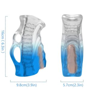 Armony For Him-Masturbator Finger & Vibrator Blue Gradient-TPE · Sextoys (Bild 2)