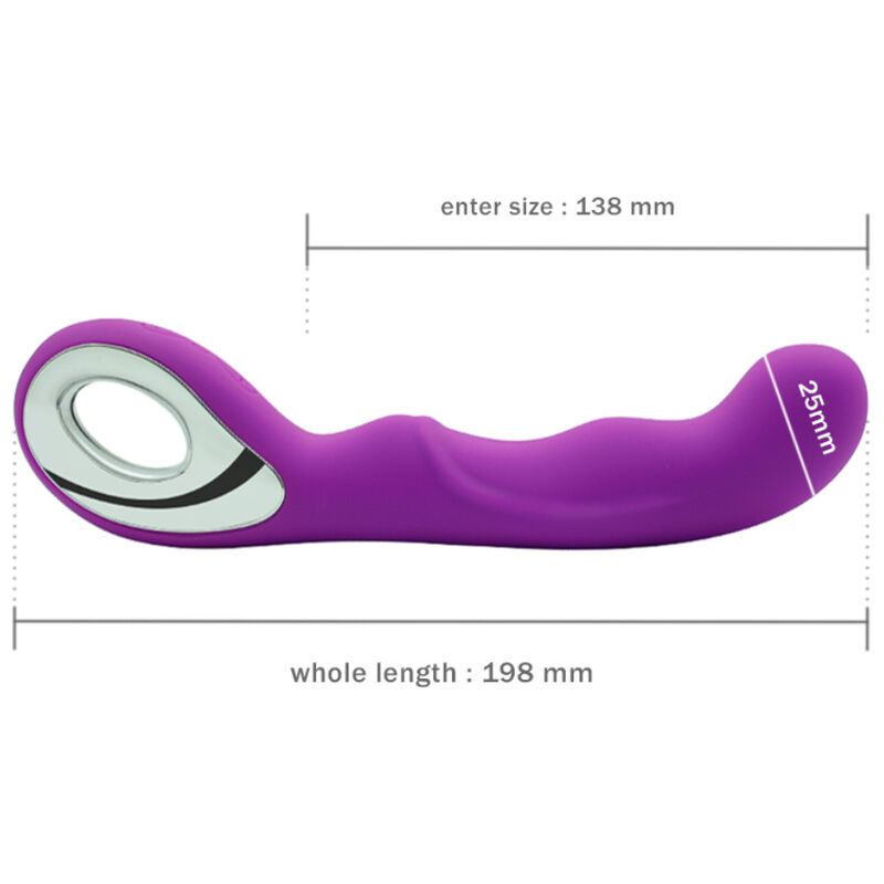 Armony-Anna Vibrator mit Ring-Silikon, 10 Geschwindigkeiten, Wiederaufladbar, USB · Vibratoren (Bild 3)