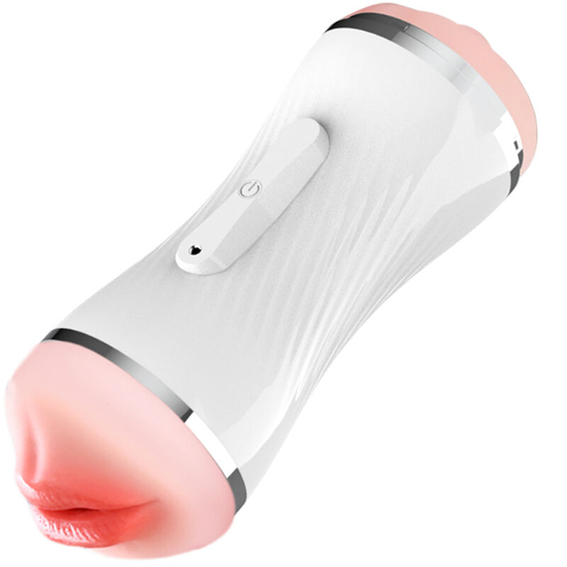 Armony-Double Vagina und Ano Vibrator Masturbator Weiß-TPE, 12 Geschwindigkeiten · Sextoys (Bild 3)