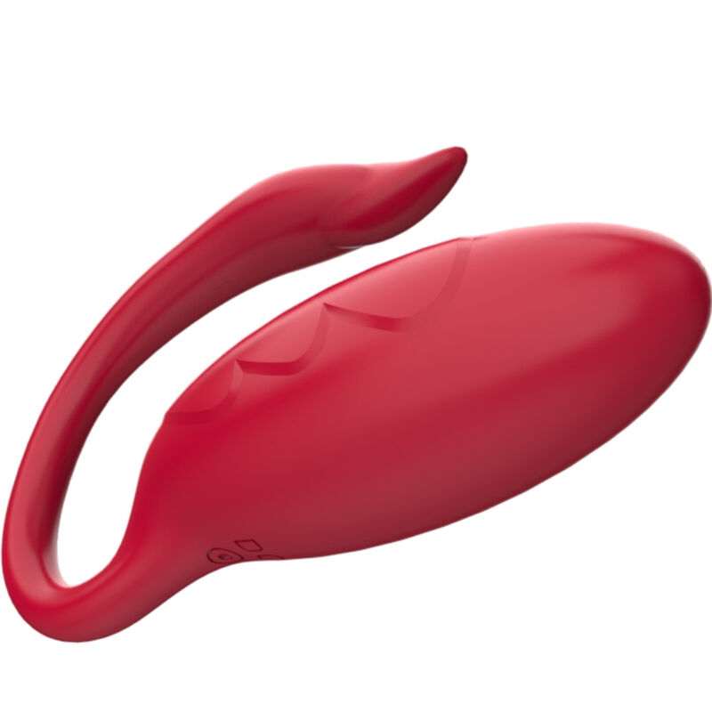 Armony-Vibrator Vogel für Paar Rot-Silikon, 7 Geschwindigkeiten · Vibratoren (Bild 4)