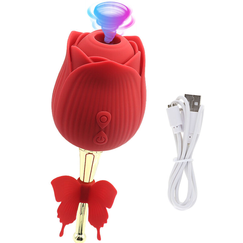 Armony-Butterfly Flower Red-Silikon-Support, 10 Geschwindigkeiten · Vibratoren (Bild 3)