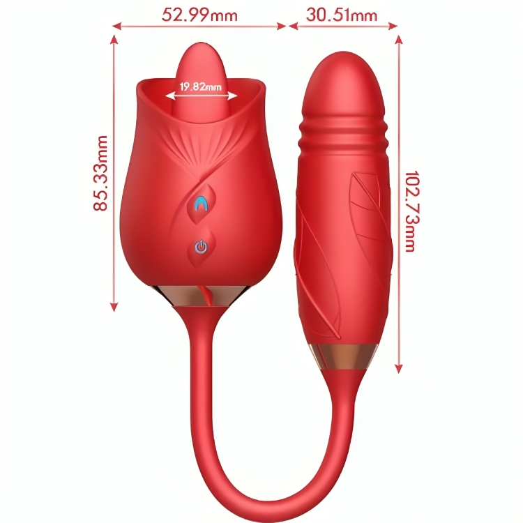 Armony-Delight Blume Vibrator mit Rot-Sprache · Vibratoren (Bild 3)