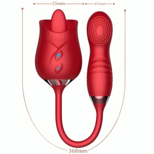 Armony-Delight Flower Vibrator mit roter Zunge und Funktion